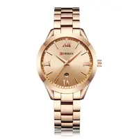 

CURREN 9007 Lady Wristwatch Fashion Rose Gold Women Bracelet Watches Relojes Hombre