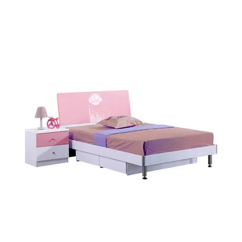 Hot Selling Children Bedroom Furniture Function Bed Cheap Mdf Pink Color For Girls Wholesale In China Foshan Buy Cheap Kids Bedroom Furniture Pink