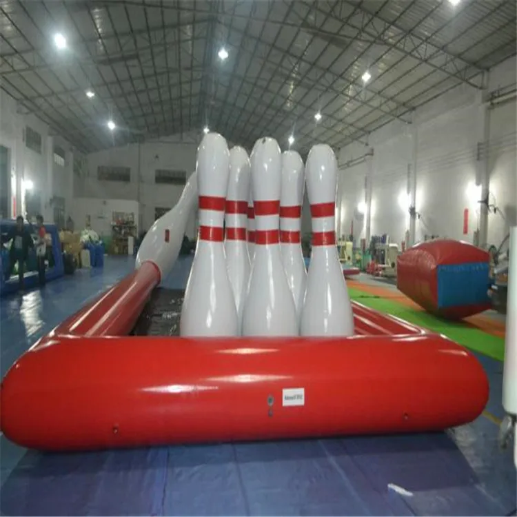 inflatable human bowling set