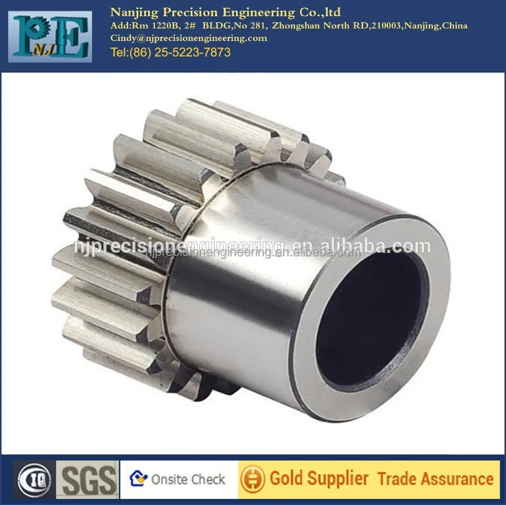 
made in china transmission forging gears,steel wire edm cnc machining gears, 16 Teeth custom steel milling sprocket gears 