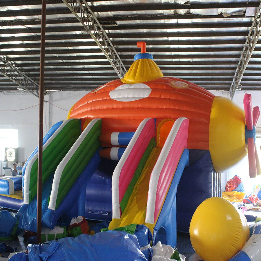 

Factory Price Inflatable Sea World Slide Ocean Inflatable water Slide For Sale, Customized color