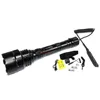 Vector Optics Longbowman 440 Lumens Rechargeable Long Range LED Tactical Flashlight with Pressure Switch 20MM Weaver Mount