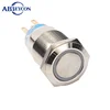 LED illuminated Anti- stainless steel latching waterproof push button switch