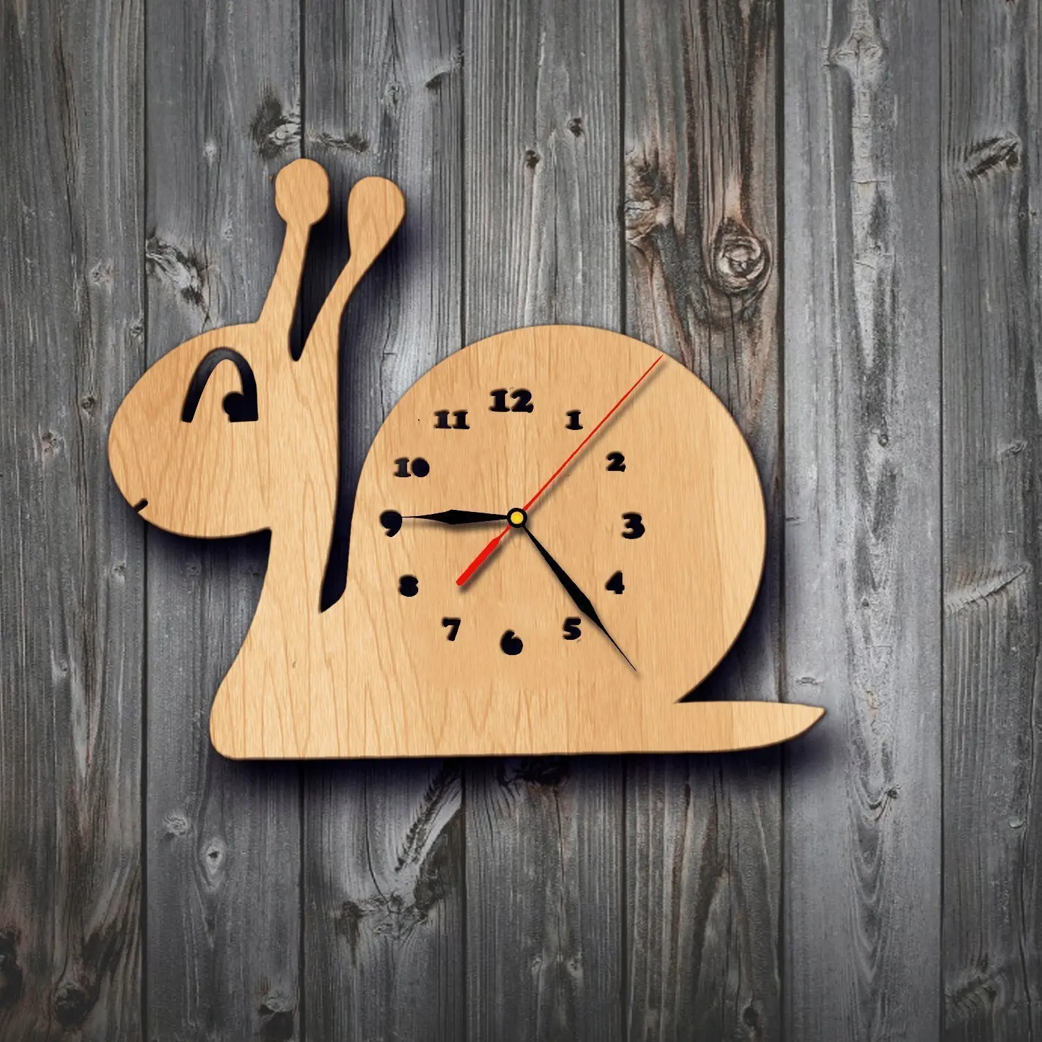 Life is wood. Clock Wall funny Baby.