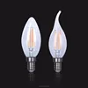 360 Degree Transparent Glass E14 C35 4W Filament Led Candle Lamp