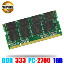 Laptop Memory Ram SO-DIMM PC2700 DDR 333 / 266 MHz 200PIN 1GB / DDR1 DDR333 PC 2700 333MHz 200 PIN For Notebook Sodimm Memoria