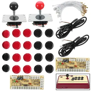 DIY Arcade Joystick Kit LED Buttons USB Encoder
