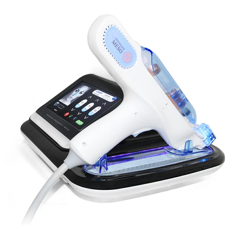 

2019 trend needle free wrinkle removal nano rf no needle meso injector mesotherapy massage gun mezoterapia with led light