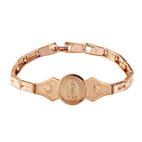 

73358 Xuping Gold jewelry women design rose gold plated Virgin Mary bracelet