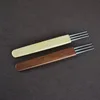 Wholesale Hair Weaving Braid Double Three Point Carbonize Bamboo Handle Crochet Hook