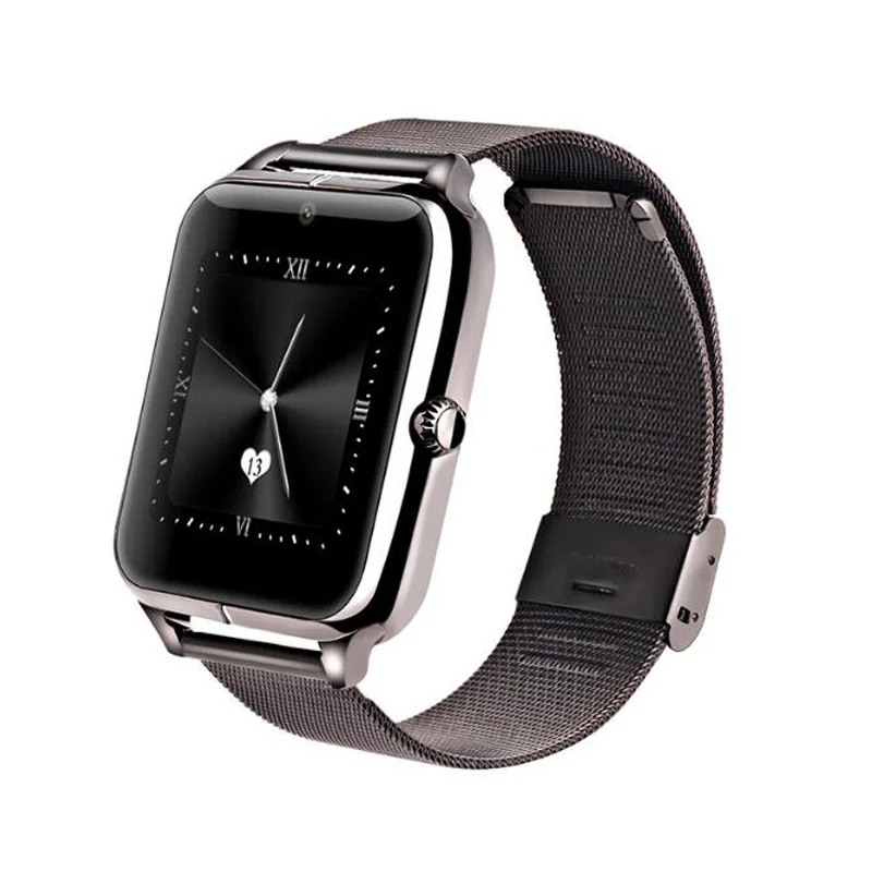 

Stainless Steel Watch Band Wrist Watch Phone Smart Watch Z60, Black;brown;red