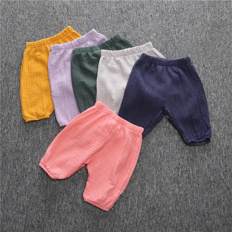 

Newborn Baby Boy Girl Harem Pants  Infant Bebes Capri Pants Cropped Trousers Bottoms Toddler Kids Clothes, As pictures