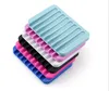 Silicone Soap Dish Tray Saver Holder Drainer Shower Waterfall for Bathroom/Kitchen