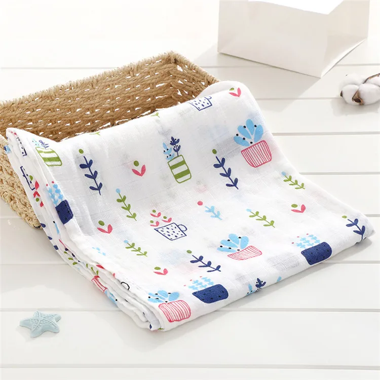 

Wholesale GOTS Certified 100% Organic Cotton Baby Swaddle Blanket