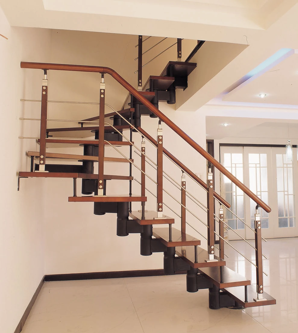 Beautiful design and good qulity wood staircase & alloy staircase