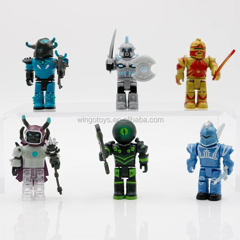 Blank People mini figures Different Colors Building Blocks Toy New 6pcs