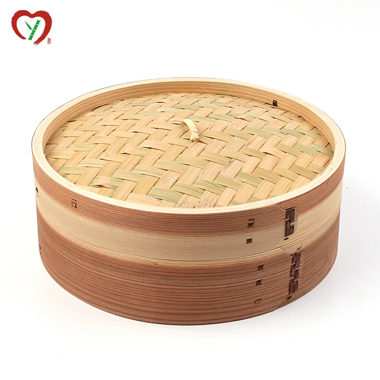 Wholesale Handmade Dim Sum Bamboo Steamer 10cm To 40cm With Custom Logo