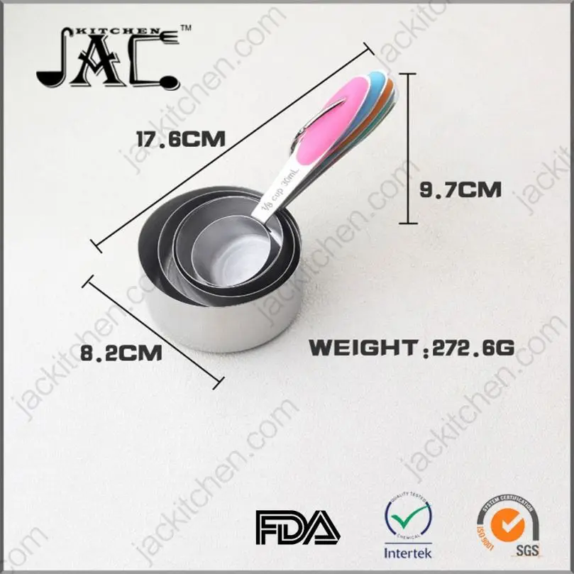 Handy Stainless Steel Measuring Cup With Handle