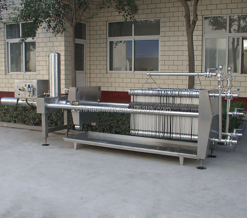 Hydraulic Red Wine Filter Press Food Grade Stainless Steel Wine Filter