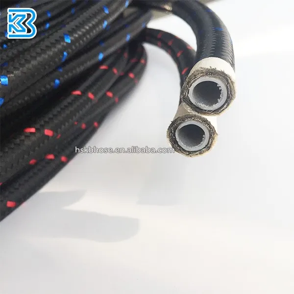 An4 An6 An8 An10 An12 An16 An20 Black Nylon Stainless Steel Braided