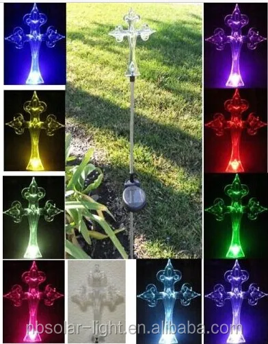Solarbetriebene kreuz garten/hof dekor beteiligung farbwechsel led ...