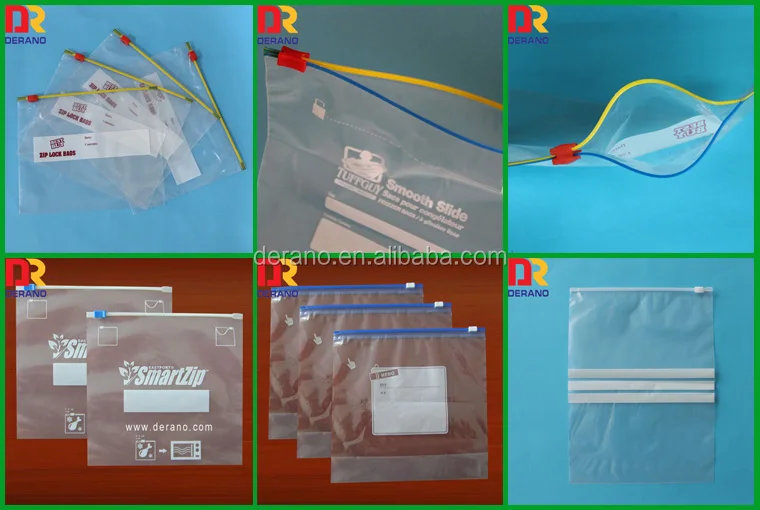China suppliers custom printed zipper slider bag/reclosable slide bag for food packaging