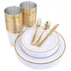 /product-detail/gold-plastic-plates-plastic-silverware-gold-cups-150-piece-premium-disposable-dinnerware-set-gold-rimmed-plastic-tableware-60832756013.html