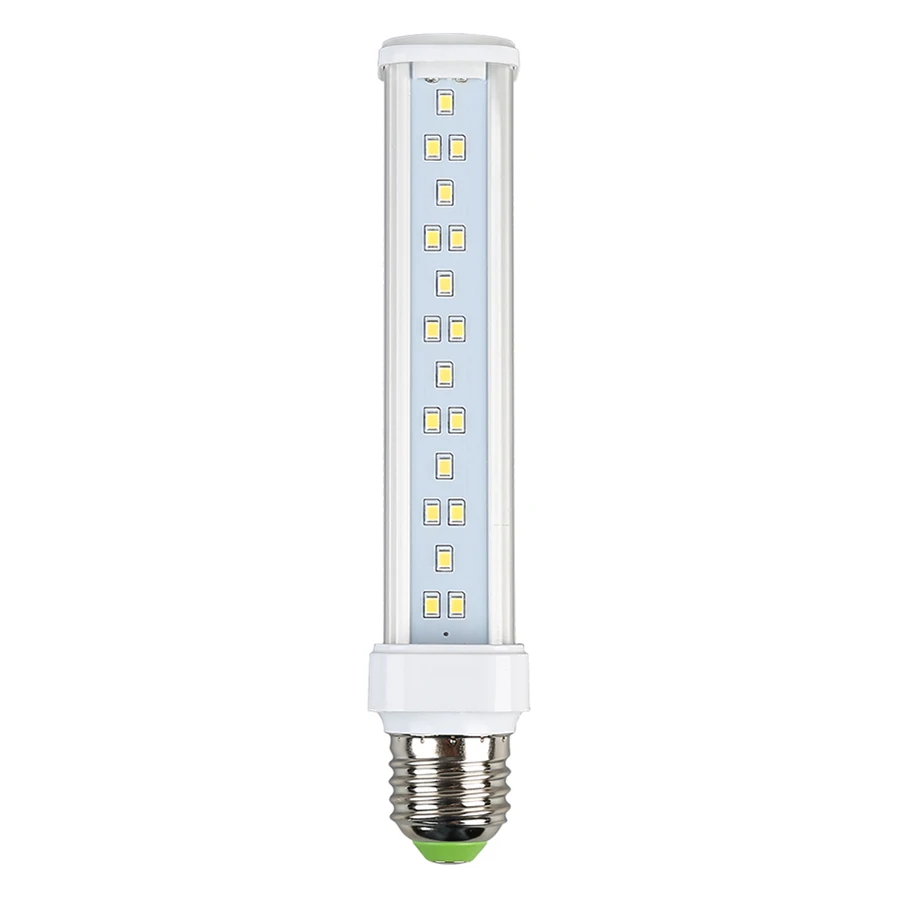 
7W 85-135V PLC Replacement E27/E26 Base LED Lamp Bulb Replace 2U Fluorescent Lamp LED Plug-in Light With Milky Cover 
