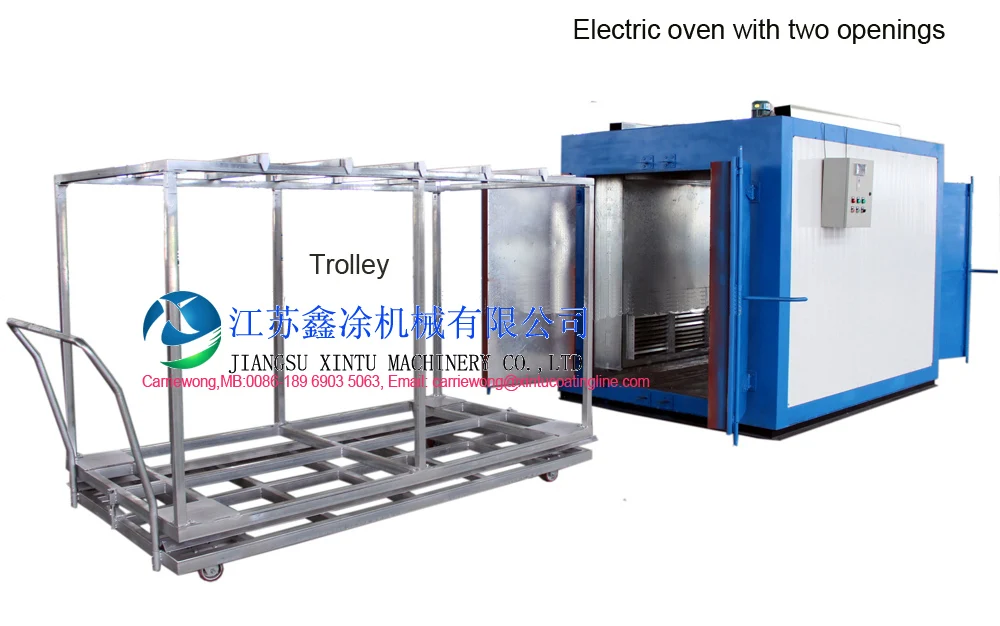 XT-Electric curing oven with two openings
