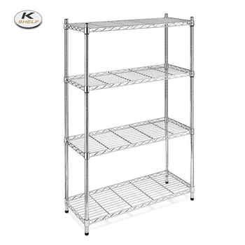 Multi Functional 5 Tier Chrome Wire Shelving For Home Kitchen Used