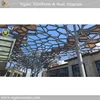 Beautiful design light steel space frame structure for commercial street canopy construction