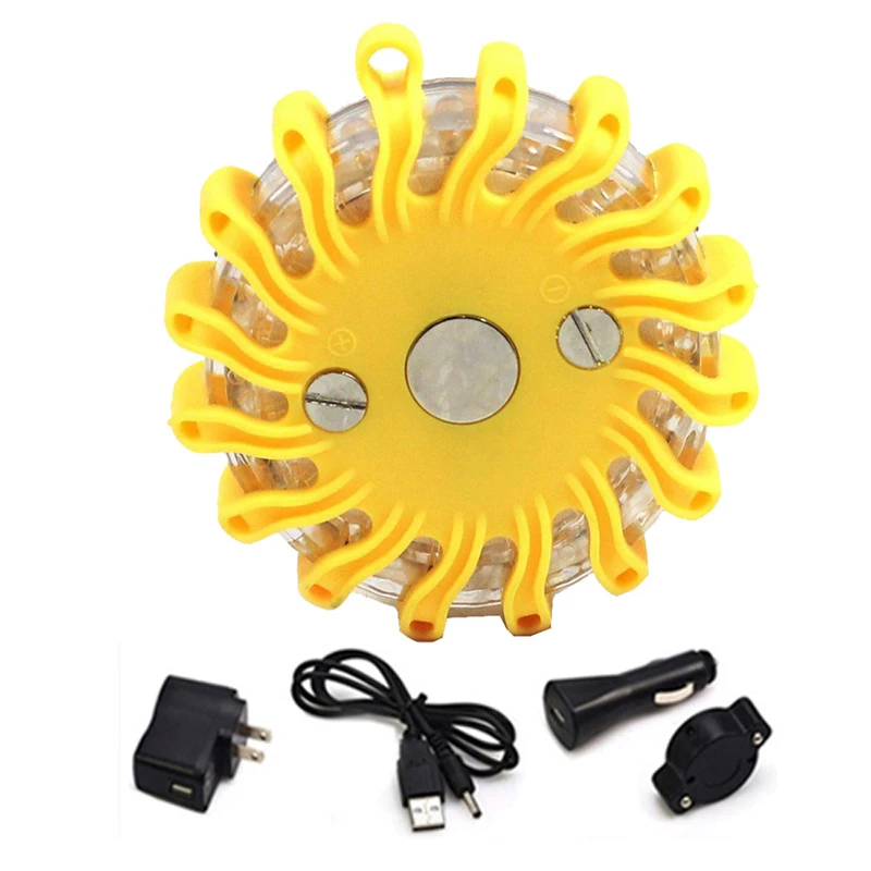 Sirenco Emergency Flares Led Safety Puck Led Roadside Flashing Vehicle