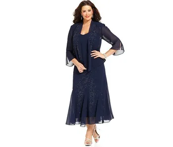 plus size dress and jacket