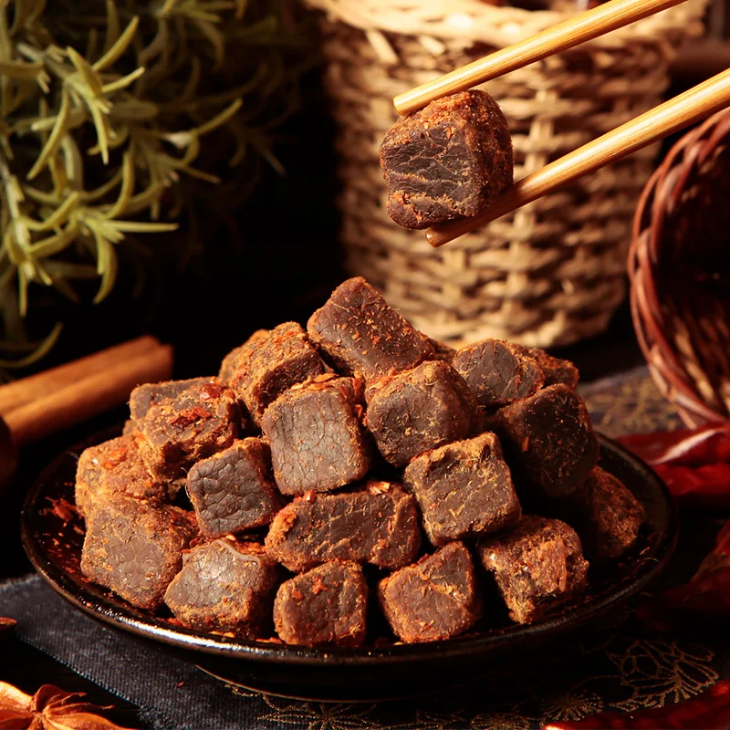 
Shu Dao Xiang China Wholesale Websites OEM Products 100g Cooked Meat Spicy Food Snack Food dried beef jerky 