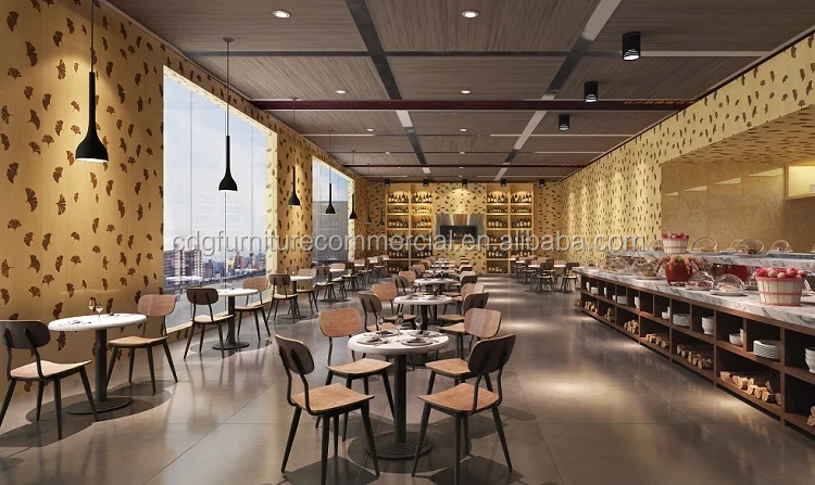 Vintage Black Metal Walnut Wood Dinning Furniture Coffee Shop Chair