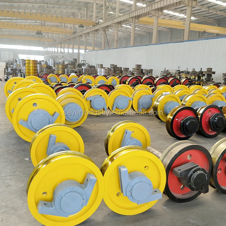 forge crane wheel and wheel block for overhead crane