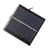 1W 5.5V Solar Cell Polycrystalline Solar Panel+Single PH2.0 plug terminal line 2P Red Black Wire/Cable solar light panel
