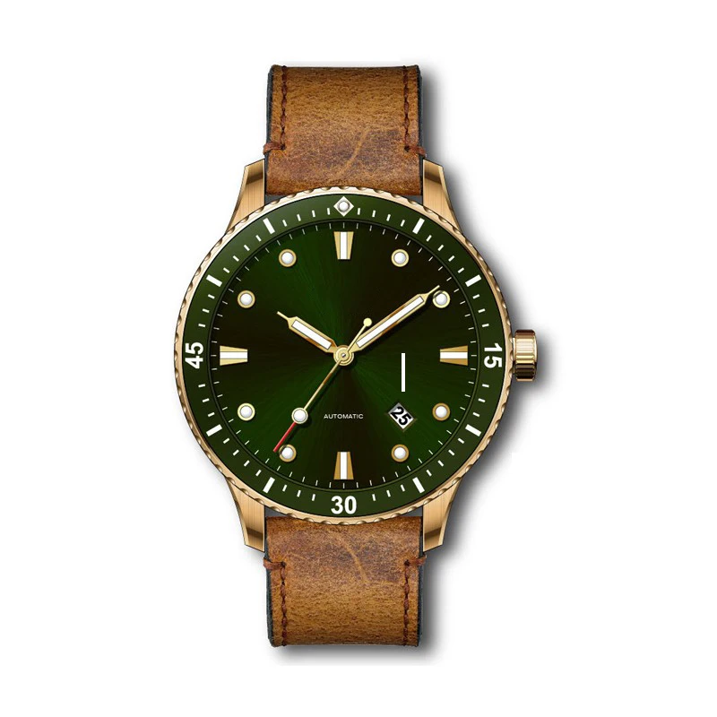 

Customized trend design watch movement mechanical With Calendar Men Watch, Black, blue, green ,red