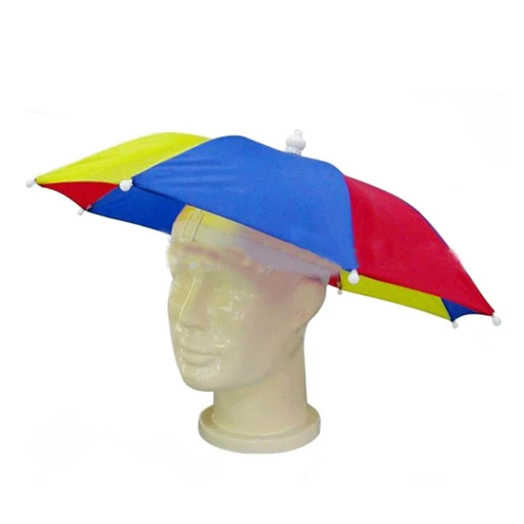 clear head umbrella hat