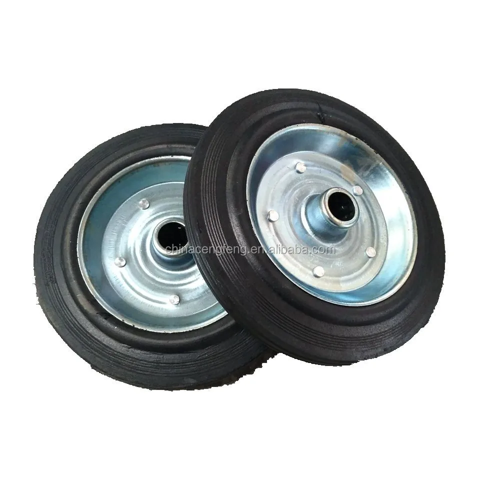 
10 inch industry solid rubber wheel 250/50-130 with roller bearing 