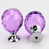 Factory wholesale 30mm40mm European cabinet door color aluminum alloy single hole diamond drawer glass crystal handle