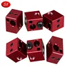 3D Printer Parts Red Aluminum Block for Hotend/Extruder,Heating Blocks M7 Thread