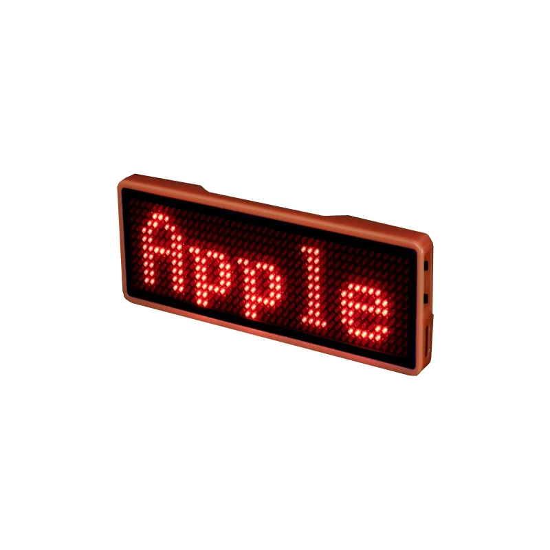 

Wholesale Indoor Digit Scrolling Programmable LED Name Badge, N/a