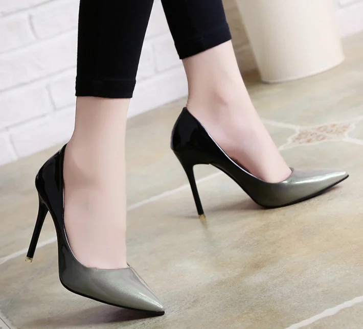 10cm Women Pointed Toe High Heel Office Elegant Sexy Dress Shoes - Buy ...