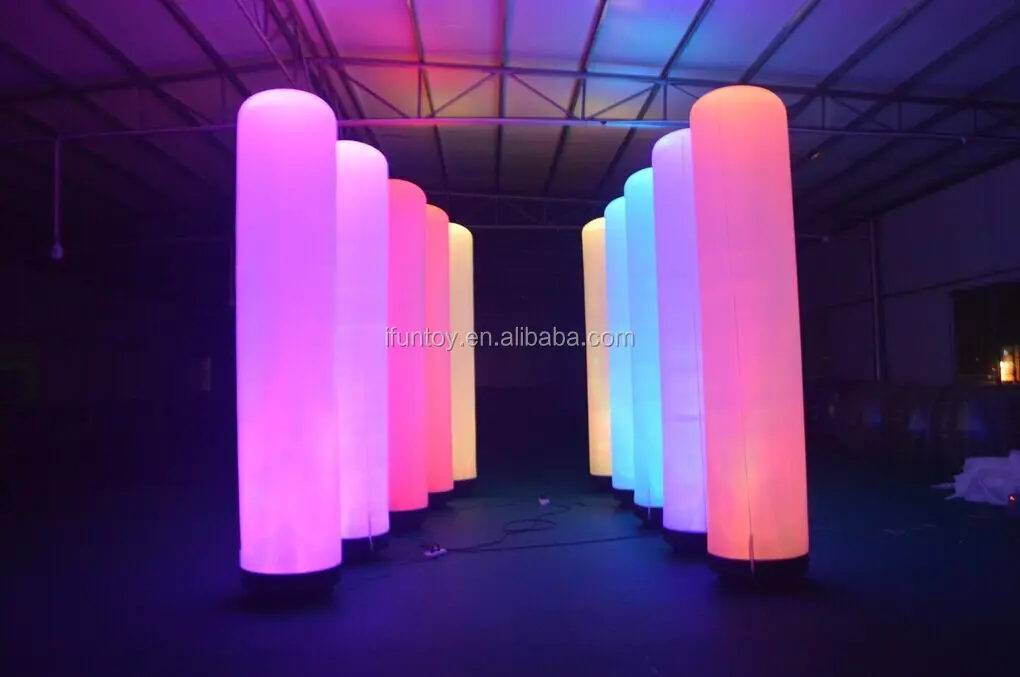 Hot Sale Inflatable Led Lighting Pillar/led Inflatable Column