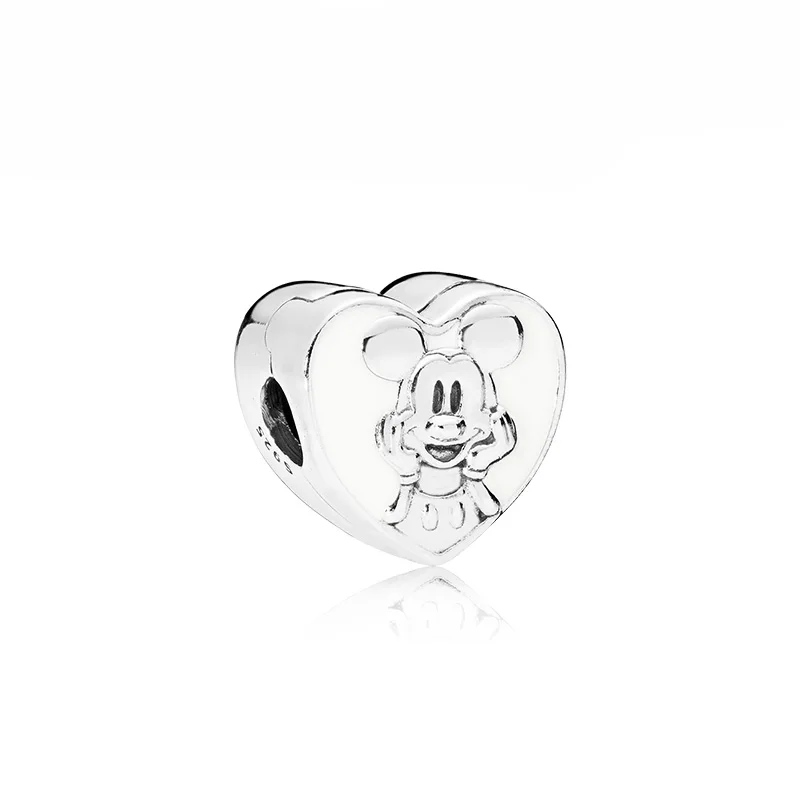 

Marfend Jewelry silver initial charm 797169EN12 Mickey clip heart-shaped