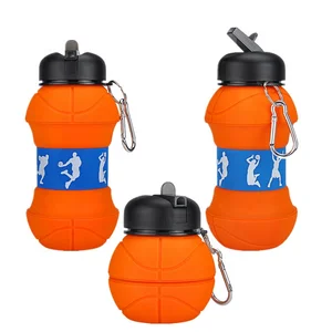 Christmas Eco Friendly Basketball Collapsible Kids Water Bottle