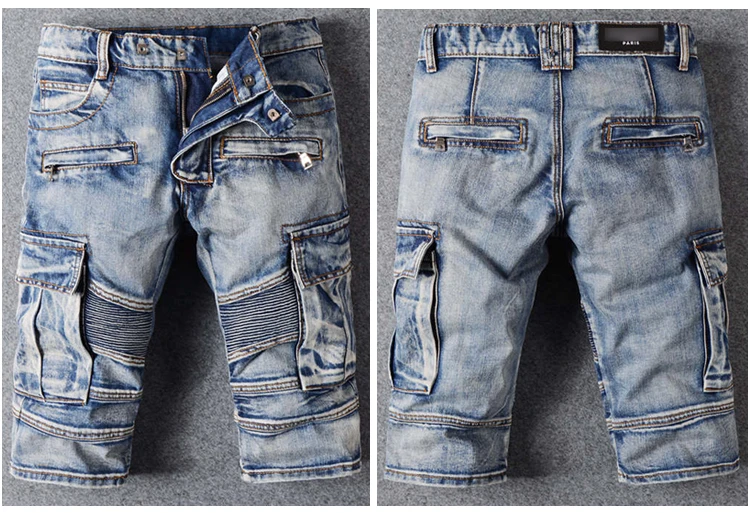 Los Hombres De Camuflaje Pantalones Cortos De Denim Elástico Multi  Cremallera Bolsillos Jeans - Buy Pantalones Cortos Con Varios Bolsillos  Para Hombre,Vaqueros Con Bolsillo Trasero Con Cremallera,Vaqueros Elásticos  Baratos Product on Alibaba.com
