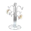 MANUFACTURER 8 CUP MUG TREE CHROME WIRE STAND HOLDER FOR HOME or BAR.RESTAURANTS