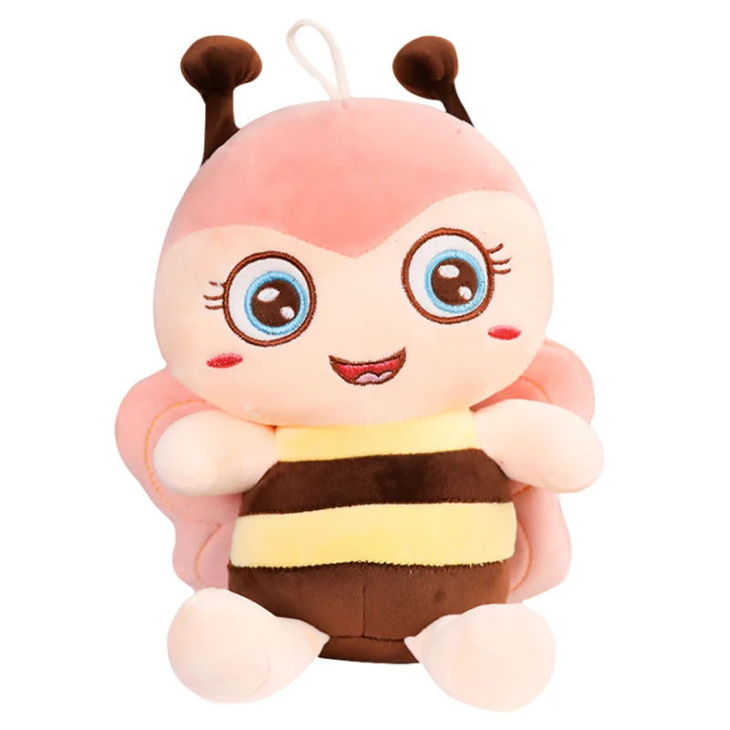 

Free shipping wholesale plush bee super soft bee plush stuffed toys animated cute bee plush for kids, Yellow